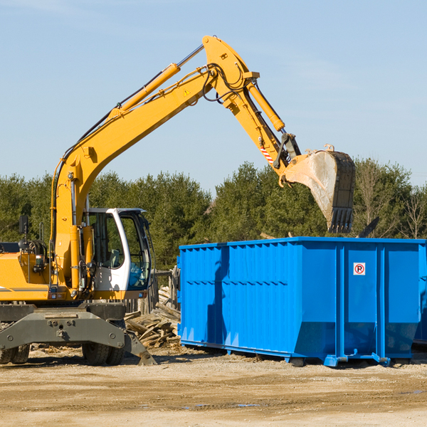 are there any restrictions on where a residential dumpster can be placed in Gormania West Virginia